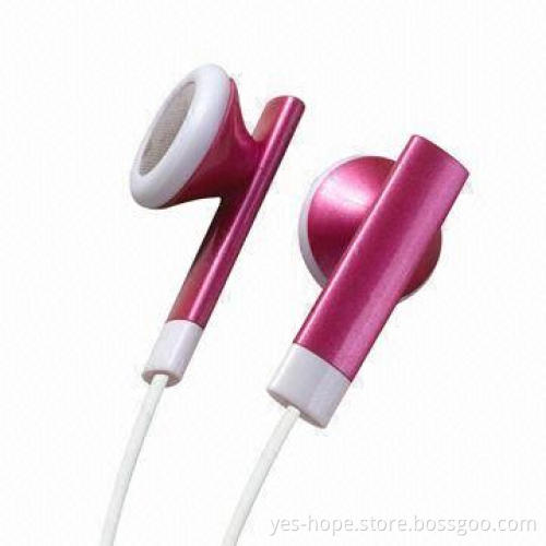 Retractable Earphones with 3.5mm Stereo Plug, Compatible for iPod and MP3/MP4 Players